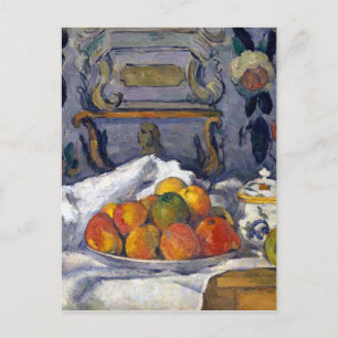 Paul Cezanne Dish of Apples Postkarte