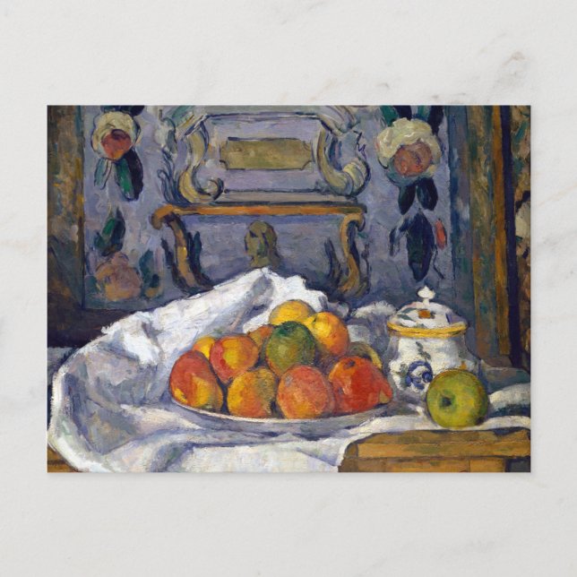 Paul Cezanne Dish of Apples Postkarte (Vorderseite)