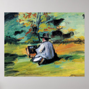 Paul Cezanne - Ein Maler bei der Arbeit, Poster