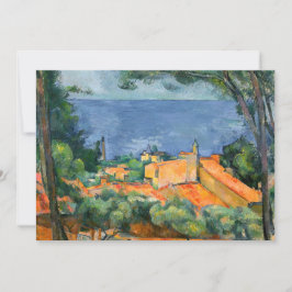 Paul Cezanne - Estaque mit Roten Roofs Einladung