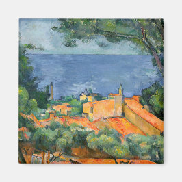 Paul Cezanne - Estaque mit Roten Roofs Magnet
