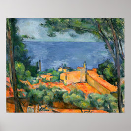 Paul Cezanne - Estaque mit Roten Roofs Poster