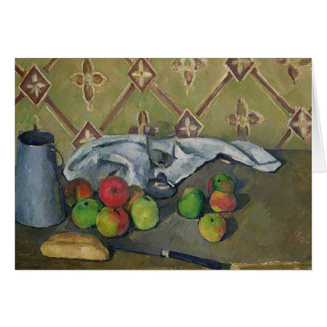 Paul Cezanne | Fruit, Serviette und Milchjug, c.18 (Vorderseite (Horizontal))