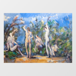 Paul Cezanne - Fünf Badende Fensteraufkleber