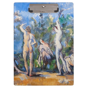 Paul Cezanne - Fünf Badende Klemmbrett