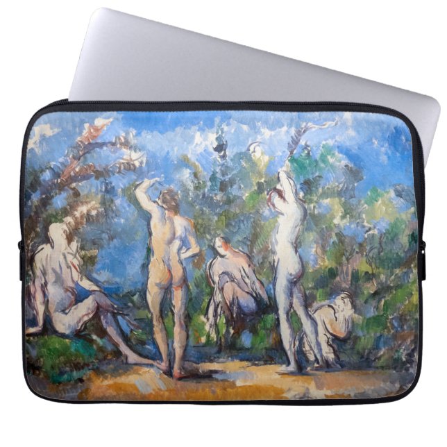 Paul Cezanne - Fünf Badende Laptopschutzhülle (Vorderseite)