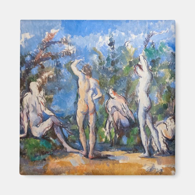 Paul Cezanne - Fünf Badende Magnet (Vorne)