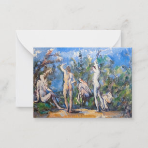 Paul Cezanne - Fünf Badende Mitteilungskarte