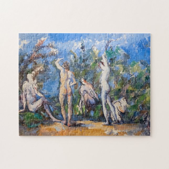 Paul Cezanne - Fünf Badende Puzzle (Horizontal)