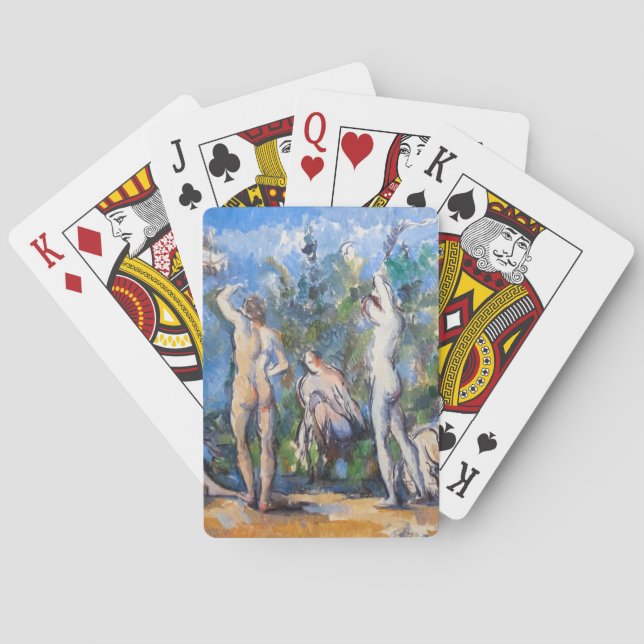 Paul Cezanne - Fünf Badende Spielkarten (Rückseite)