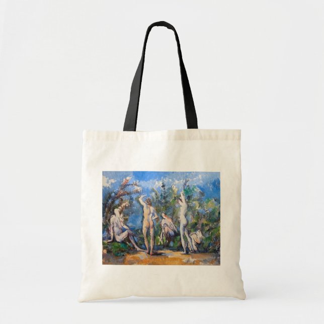 Paul Cezanne - Fünf Badende Tragetasche (Vorne)