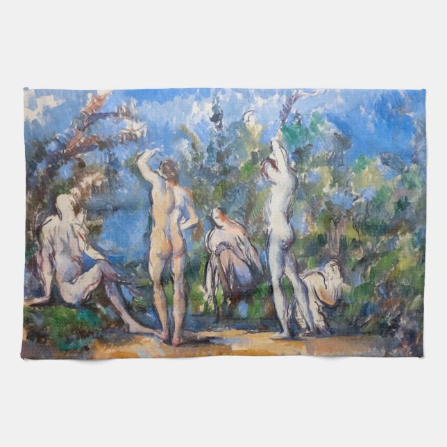Paul Cezanne - Fünf Bathers Geschirrtuch (Horizontal)