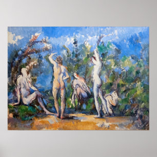 Paul Cezanne - Fünf Bathers Poster