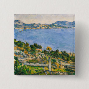 Paul Cezanne - Golf von Marseille aus Estaque gese Button