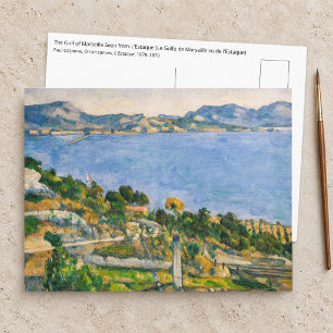 Paul Cezanne - Golf von Marseille aus Estaque gese Postkarte