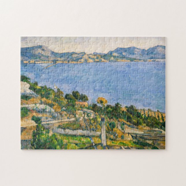 Paul Cezanne - Golf von Marseille aus Estaque gese Puzzle (Horizontal)