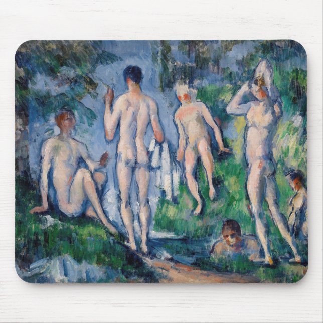 Paul Cezanne - Gruppe der Bathers Mousepad (Vorne)