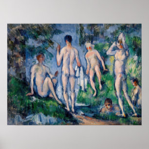 Paul Cezanne - Gruppe der Bathers Poster