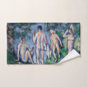 Paul Cezanne - Gruppe von Badenden Badhandtuch Set