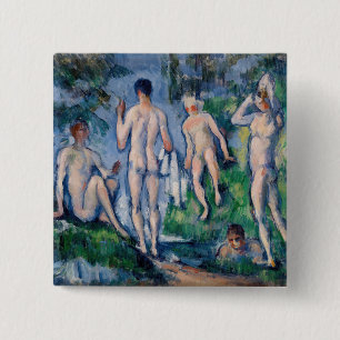 Paul Cezanne - Gruppe von Badenden Button