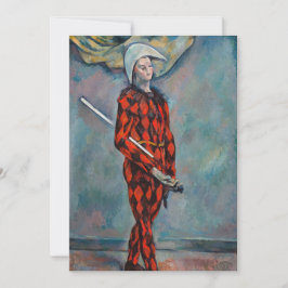 Paul Cezanne - Harlequin Einladung