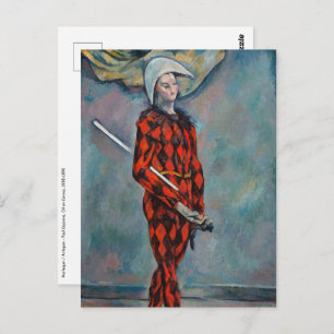 Paul Cezanne - Harlequin Postkarte