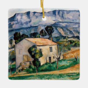 Paul Cezanne - Haus in der Provence Keramikornament