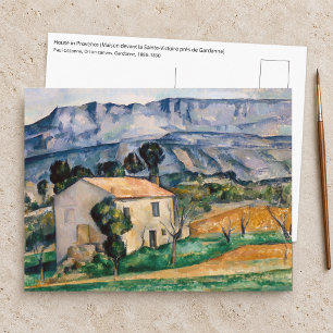 Paul Cezanne - Haus in der Provence Postkarte