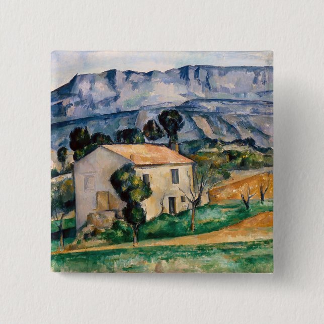 Paul Cezanne - Haus in Provence Button (Vorderseite)