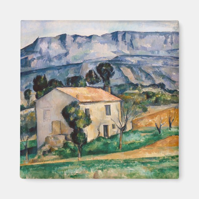 Paul Cezanne - Haus in Provence Magnet (Vorne)