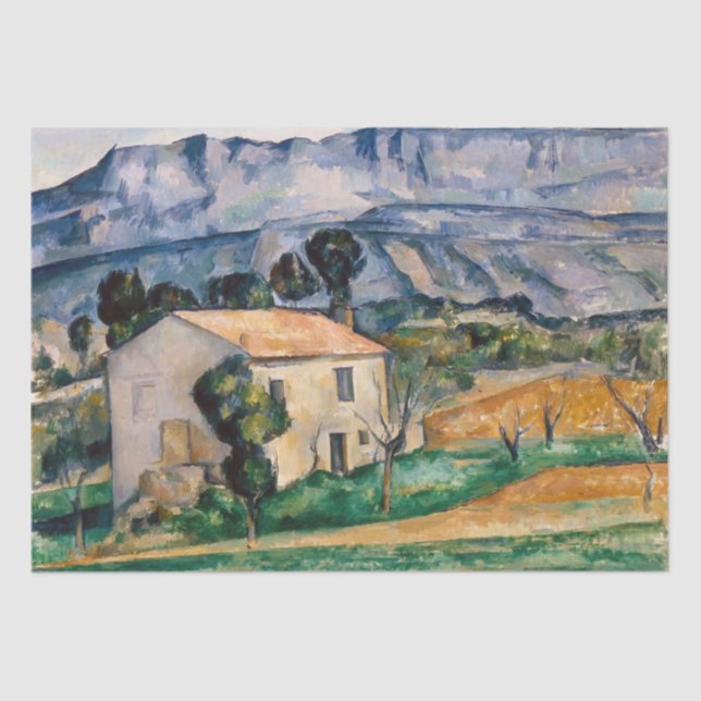Paul Cezanne - Haus in Provence Seidenpapier (Vorderseite)