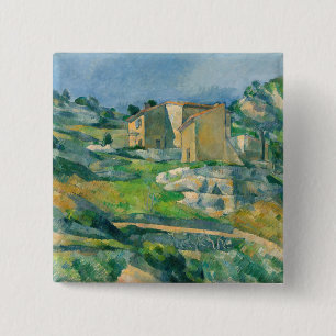 Paul Cezanne - Häuser in der Provence, Riaux-Tal Button