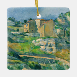 Paul Cezanne - Häuser in Provence, Riaux Valley Keramikornament