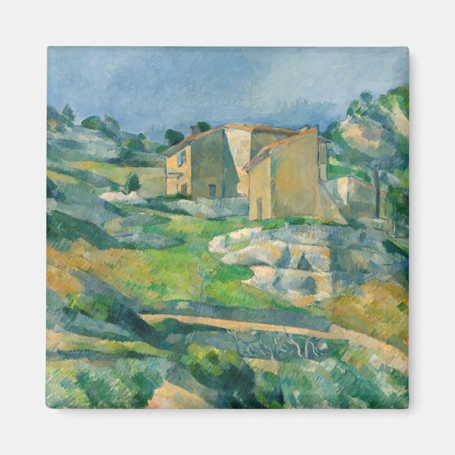 Paul Cezanne - Häuser in Provence, Riaux Valley Magnet (Vorne)