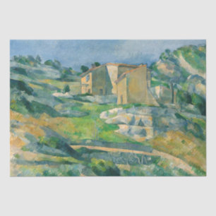 Paul Cezanne - Häuser in Provence, Riaux Valley Seidenpapier