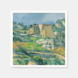 Paul Cezanne - Häuser in Provence, Riaux Valley Serviette