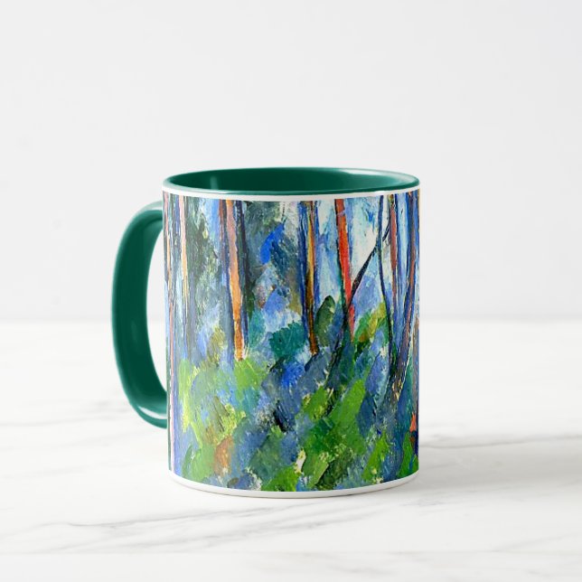 Paul Cezanne: Im Wald, Gemälde von Cezanne Mu Tasse (Vorderseite Links)