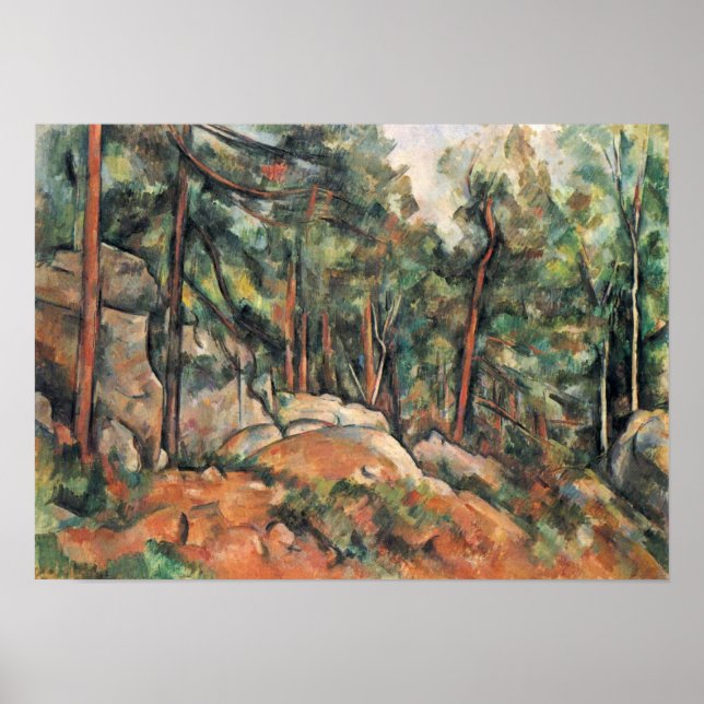 Paul Cezanne - Im Wald Poster (Vorne)