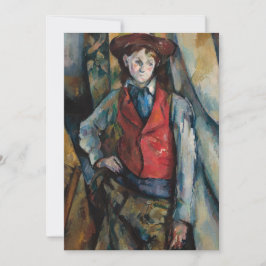 Paul Cezanne - Junge im Roten Westen Einladung