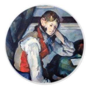 Paul Cezanne - Junge im Roten Westen Keramikknauf