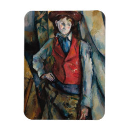Paul Cezanne - Junge im Roten Westen Magnet