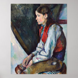 Paul Cezanne - Junge im Roten Westen Poster