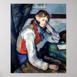 Paul Cezanne - Junge im Roten Westen Poster