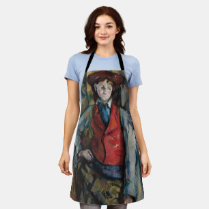 Paul Cezanne - Junge im Roten Westen Schürze