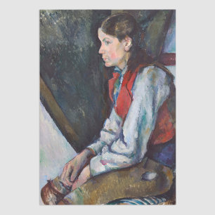Paul Cezanne - Junge im Roten Westen Seidenpapier