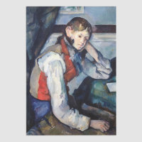 Paul Cezanne - Junge im Roten Westen