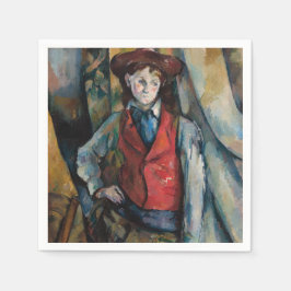Paul Cezanne - Junge im Roten Westen Serviette