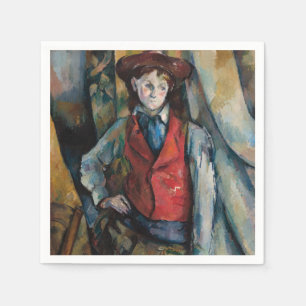 Paul Cezanne - Junge im Roten Westen Serviette