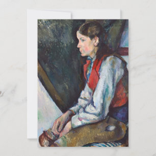 Paul Cezanne - Junge mit roter Weste Dankeskarte