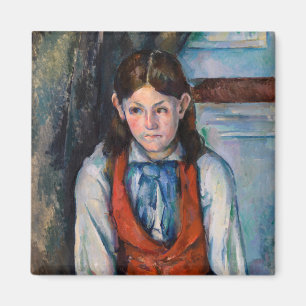 Paul Cezanne - Junge mit roter Weste Magnet